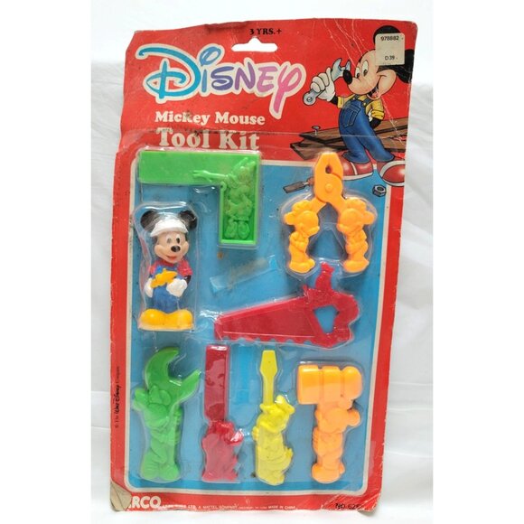 Vintage Walt Disney Company Mickey Mouse Tool Kit #6257 by Arco Toys - Picture 1 of 7
